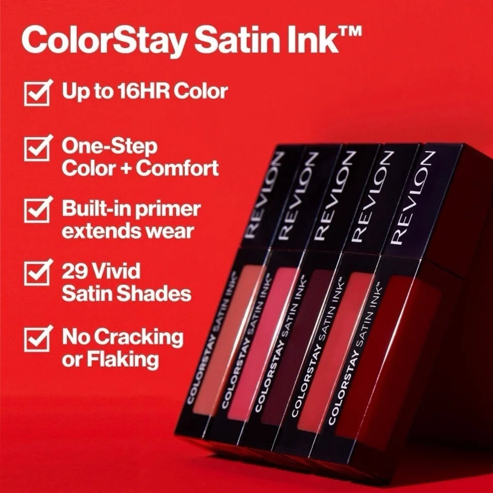 Revlon ColorStay Satin Ink Long Lasting Lipstick- 021 Partner In Wine